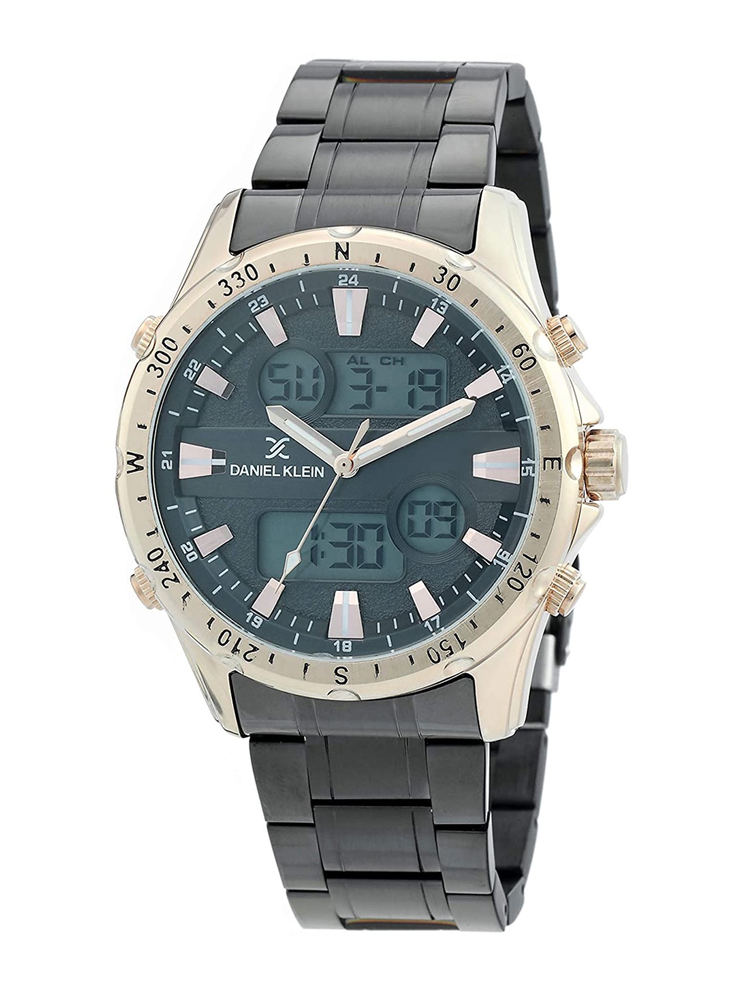 

Daniel Klein Men Black Dial Steel Bracelet Style Straps Analogue Watch DK 1 12329-2-Re