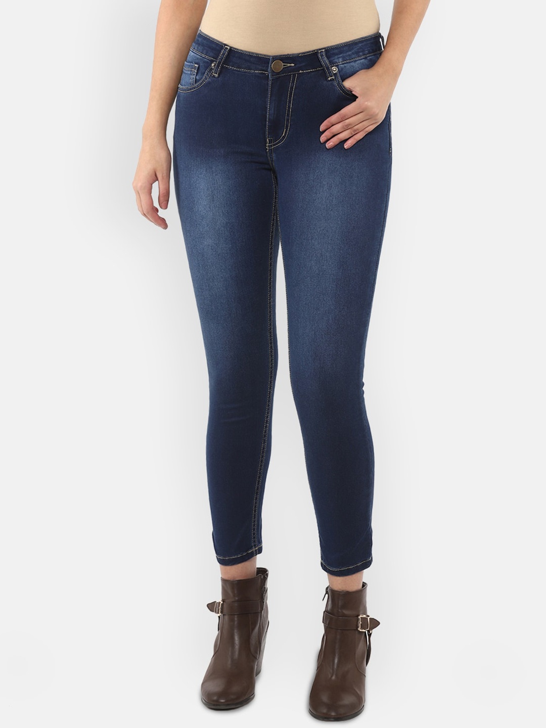 

LAMOURE BY RED CHIEF Women Blue Light Fade Jeans