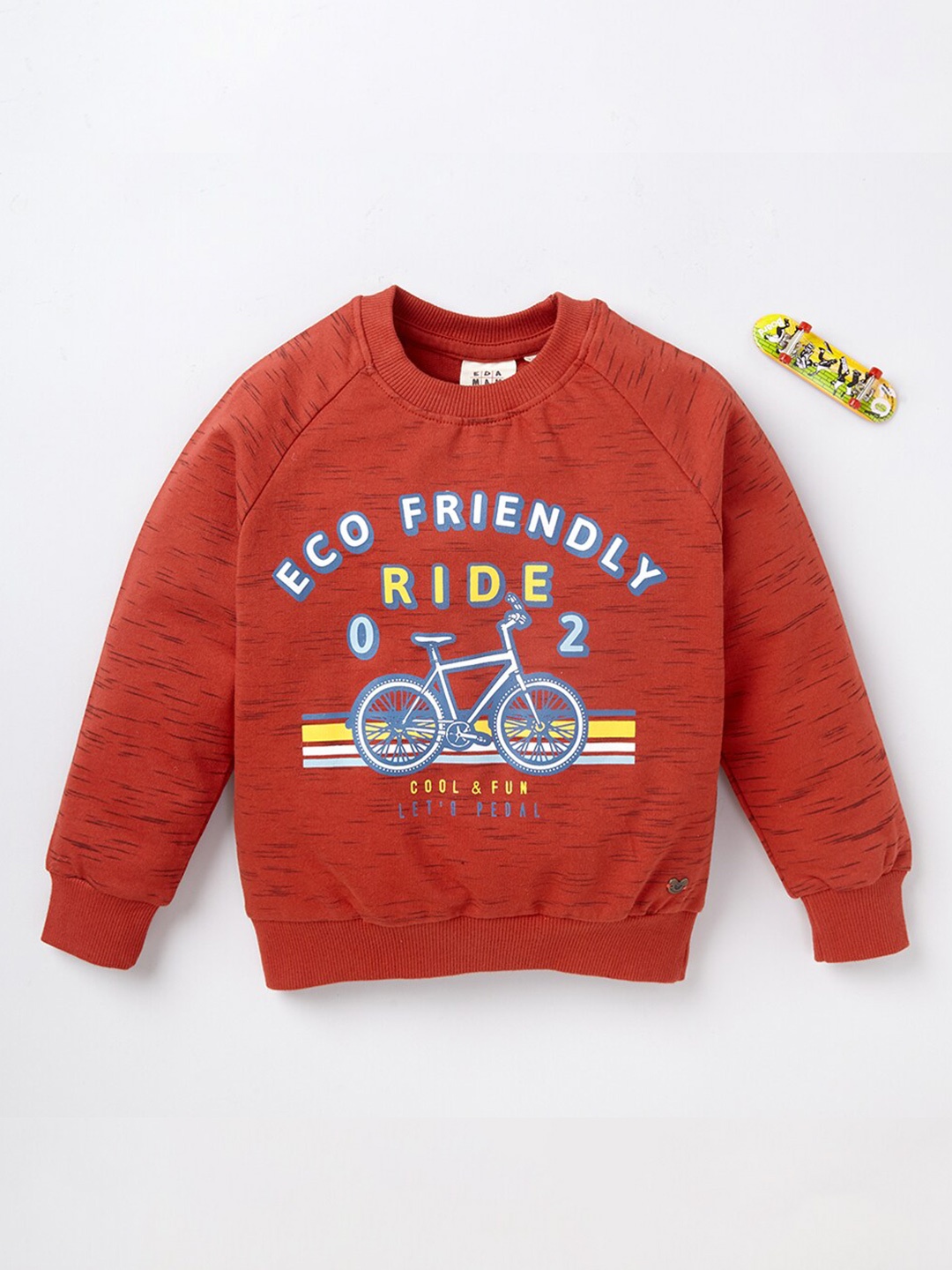 

Ed-a-Mamma Boys Rust Printed Sweatshirt