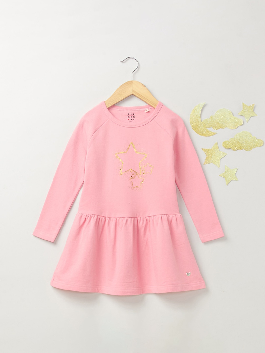

Ed-a-Mamma Pink Drop-Waist Dress