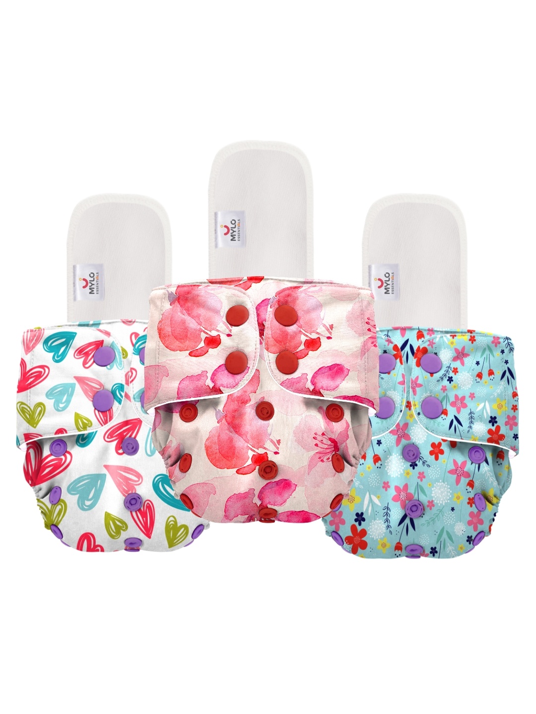 

Mylo Kids Set Of 3 Multi Printed Diapers