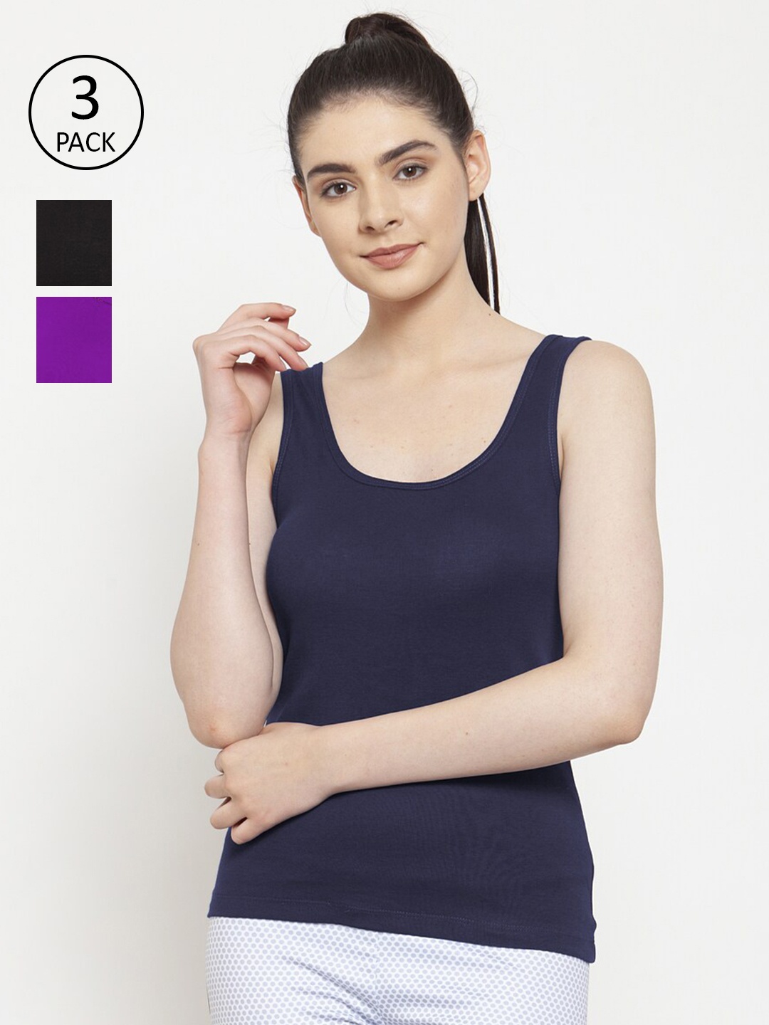 

Friskers Black & Blue Tank Top