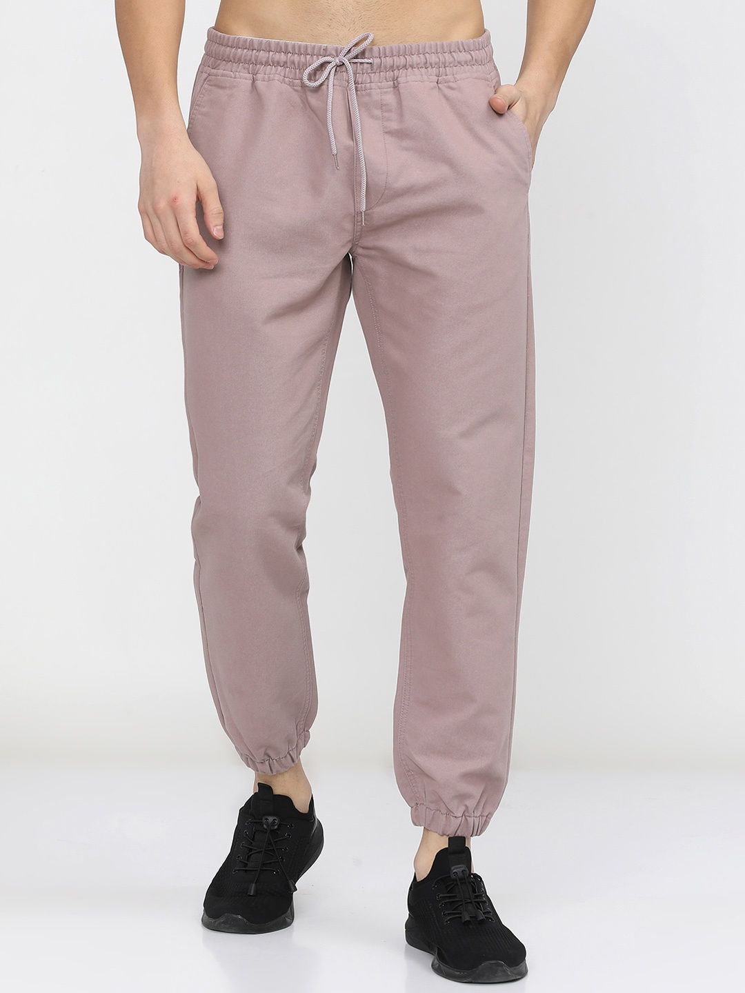 

KETCH Men Pink Slim Fit Joggers Trousers