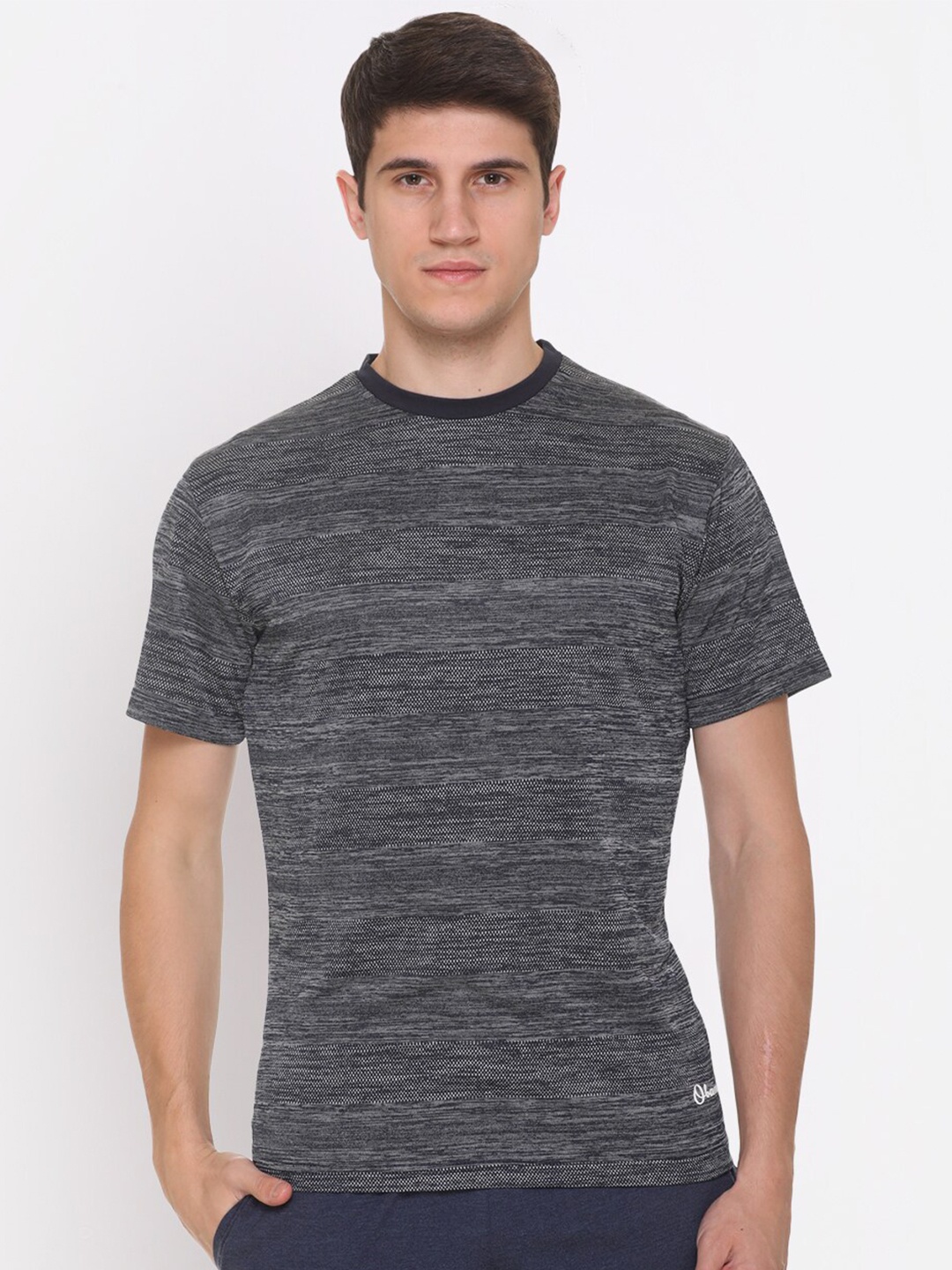 

Obaan Men Blue & Grey T-shirt