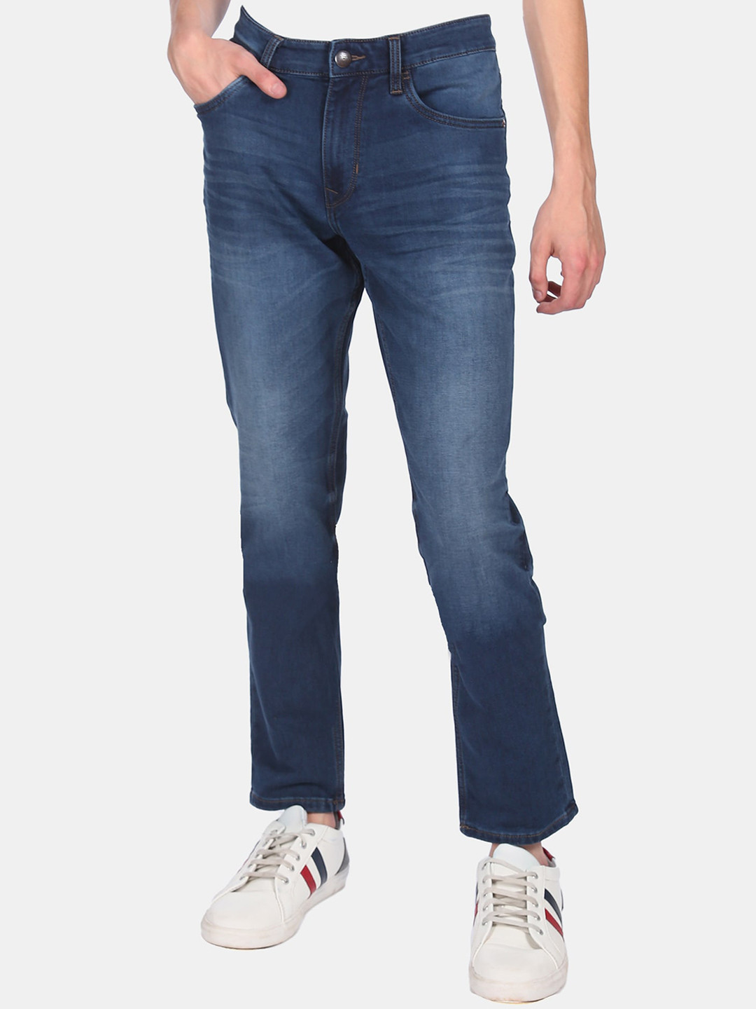 

U.S. Polo Assn. Denim Co. Men Blue Slim Fit Heavy Fade Jeans