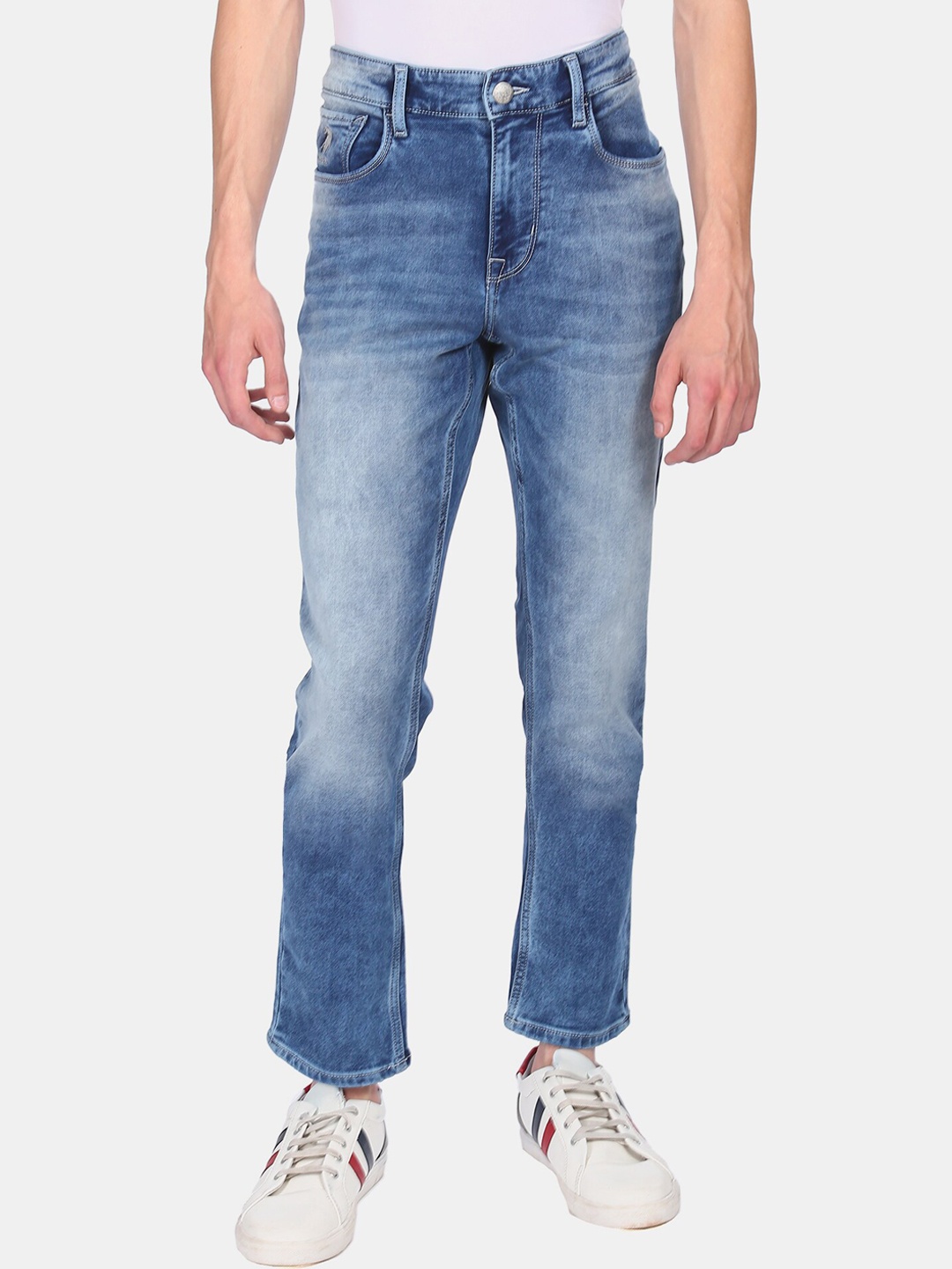 

U.S. Polo Assn. Denim Co. Men Blue Brandon Slim Fit Heavy Fade Jeans