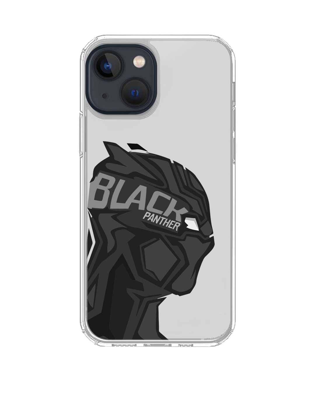 

macmerise Grey & Black Black Panther Printed iPhone 13 Mini Back Case