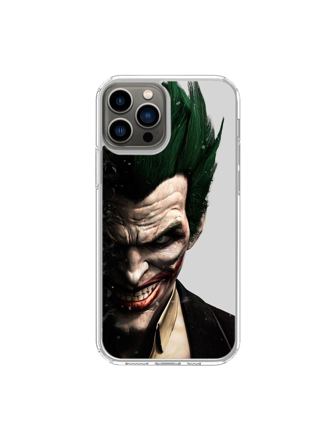 

macmerise Green Joker Withers Clear iPhone 13 Pro Back Case, Multi