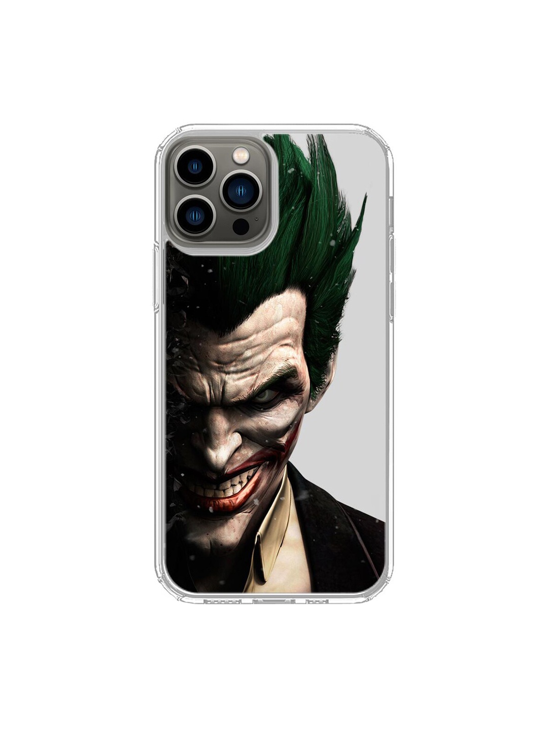 

macmerise Transparent & Black Joker Witthers Printed iPhone 13 Pro Back Case