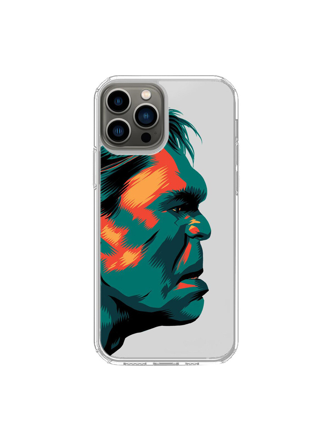 

macmerise Transparent & Orange Illuminated Hulk Printed iPhone 13 Pro Max Back Case