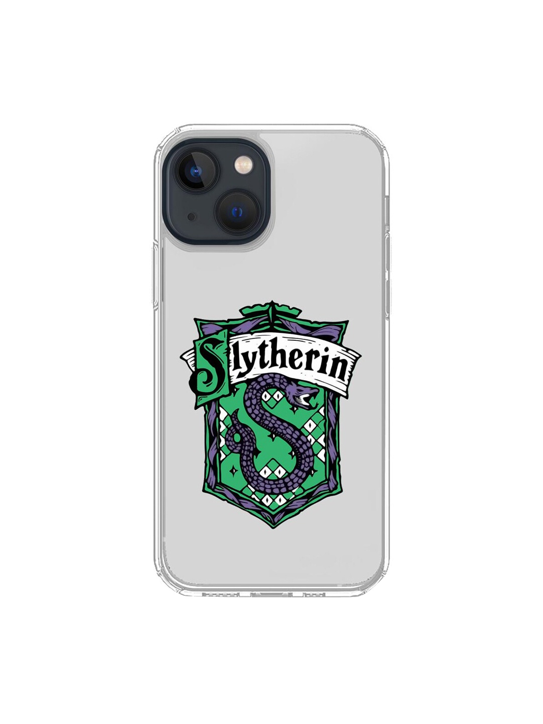 

macmerise Transparent & Green Slytherin Printed Apple iPhone Back Case