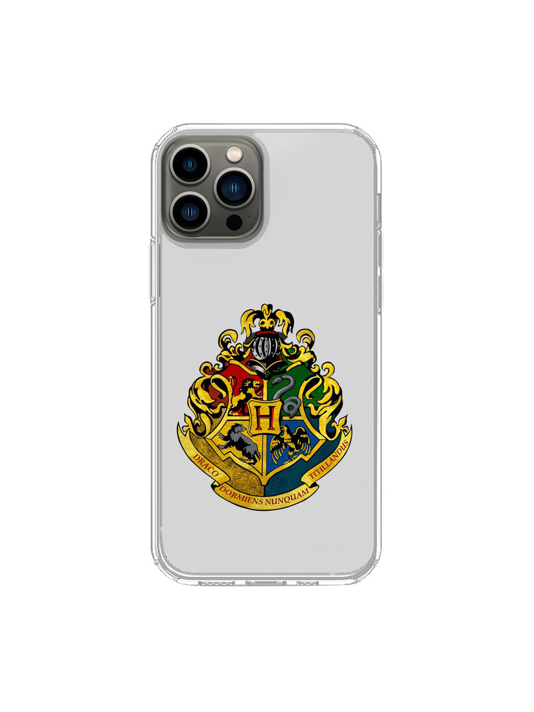 

macmerise Trasparent & Yellow Hogwarts Printed Apple iPhone 13 Pro Mobile Case, Transparent