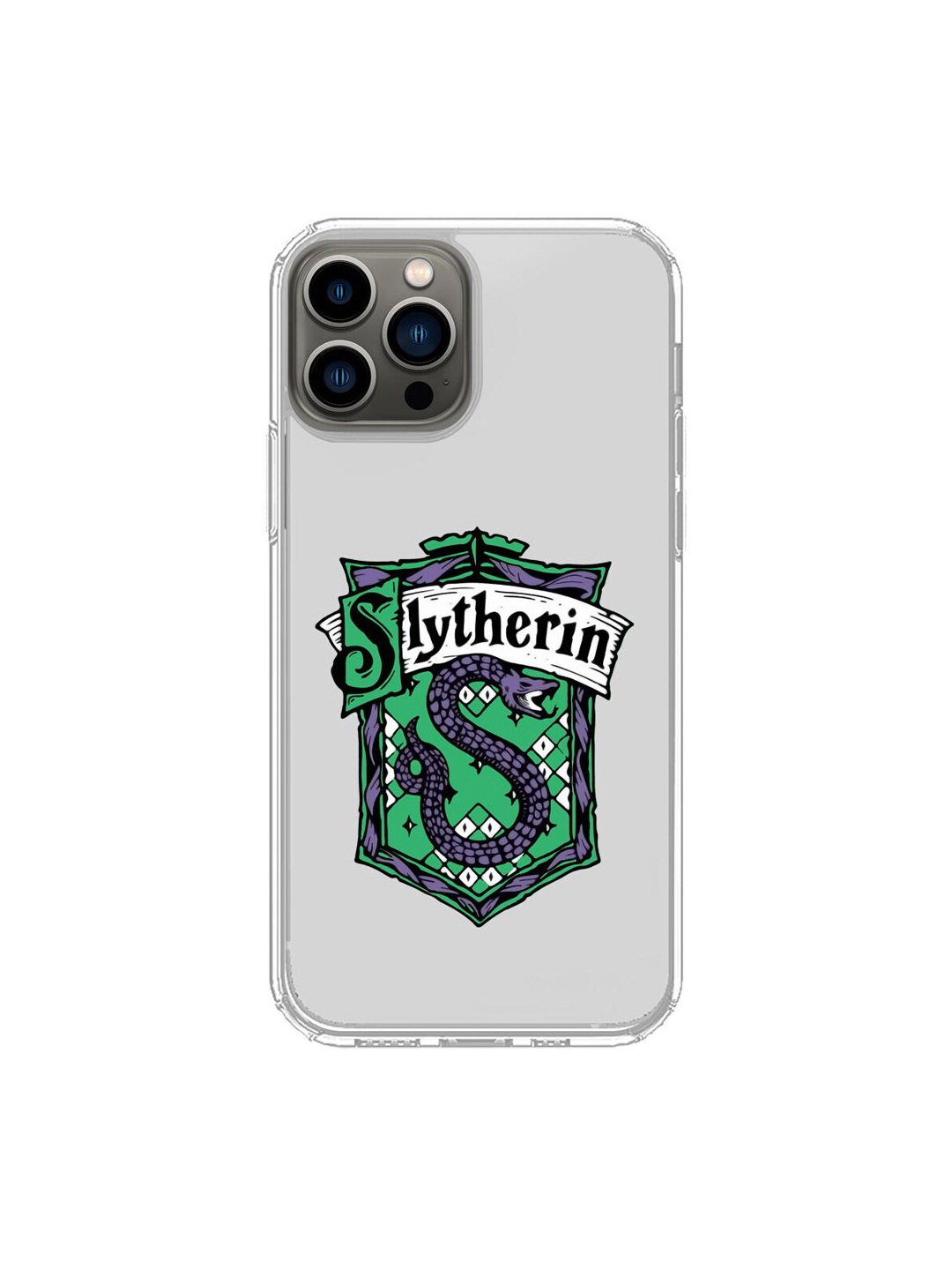 

macmerise Transparent & Green Printed Avengers Version iPhone 13 Pro Back Case