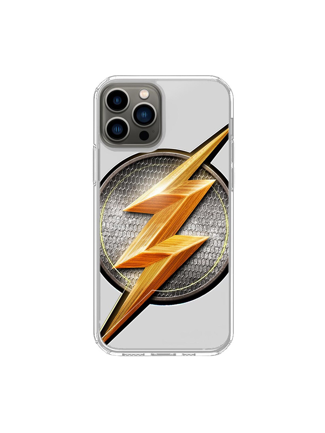 

macmerise Grey Flash Storm iPhone 13 Pro Max Phone Back Case