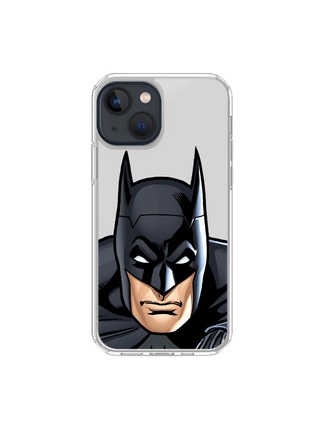 

macmerise Trasparent & Black Batman Printed iPhone 13 Mobile Case, Transparent