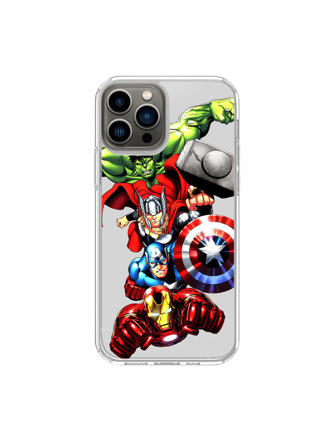 

macmerise Grey & Red Avengers Fury iPhone 13 Pro Max Back Case