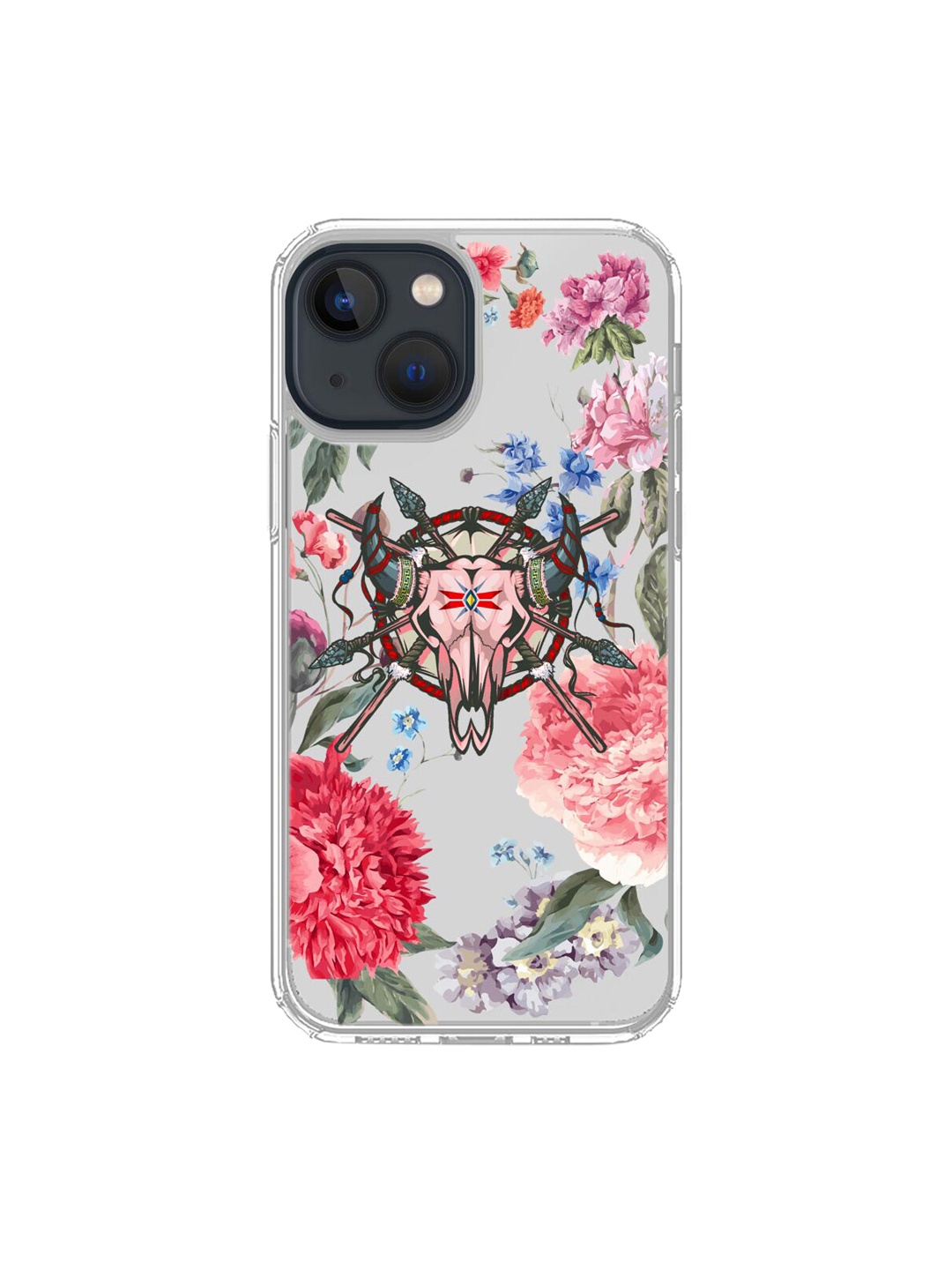 

macmerise Floral Symmetry iPhone 13 Pro Back Case, Grey