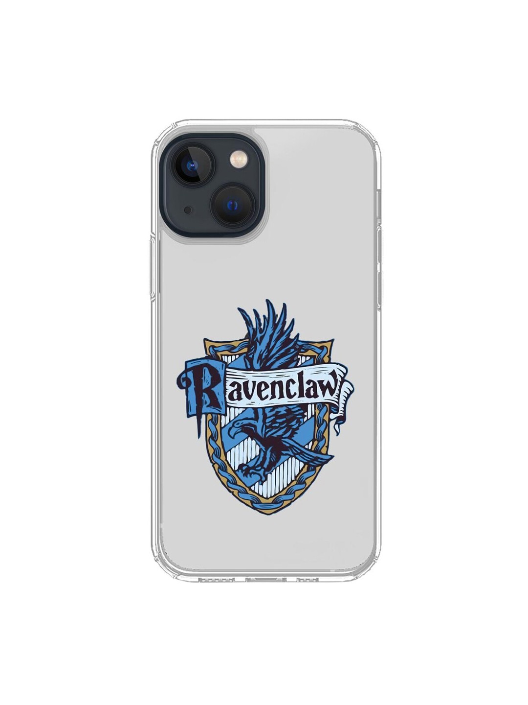 

macmerise Transparent & Blue Crest Ravenclaw Printed iPhone 13 Back Case