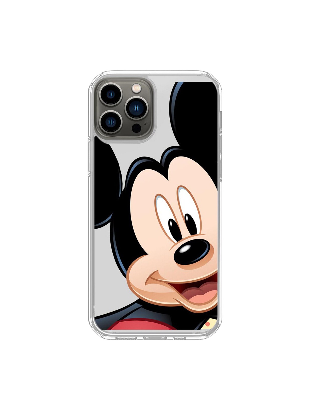 

macmerise Transparent & Beige Mickey Printed iPhone 13 Pro Mobile Case