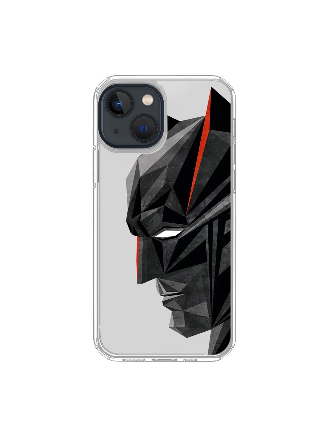 

macmerise Transparent & Black Batman Printed iPhone 13 Mini Mobile Case