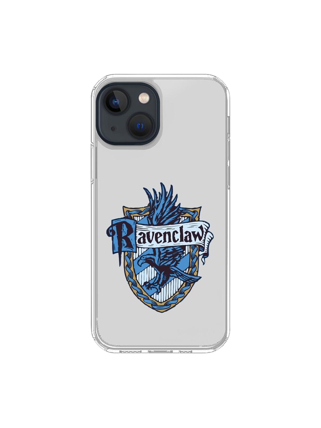 

macmerise Transparent & Blue Crest Ravenclaw Printed iPhone 13 Mini Back Case