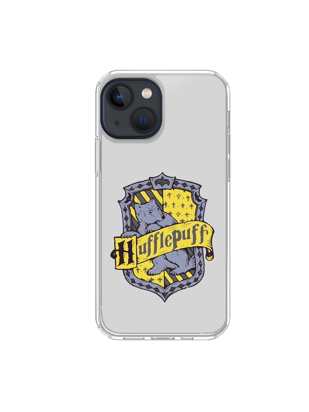 

macmerise Grey & Yellow Crest Hufflepuff iPhone 13 Mini Back Case