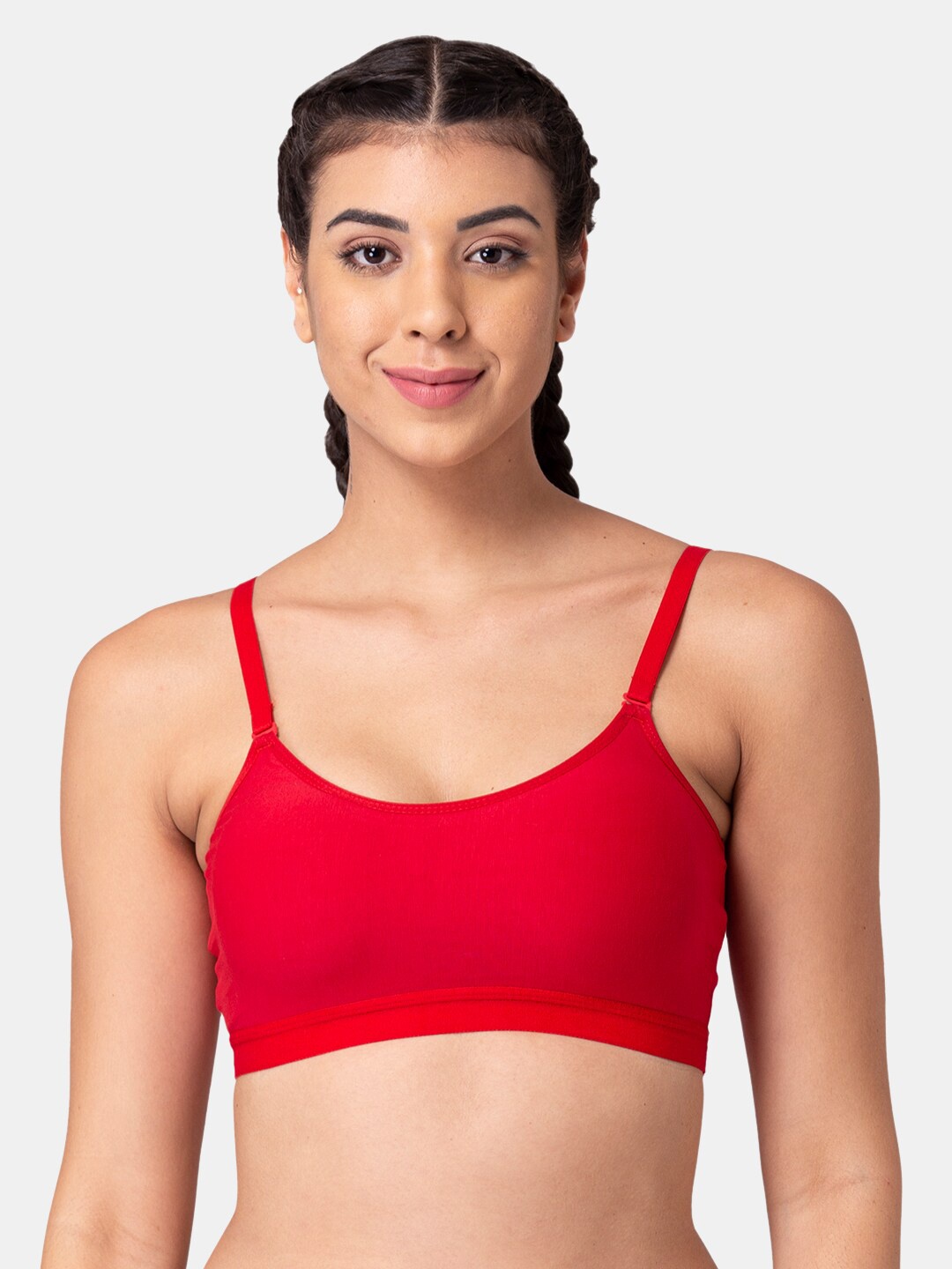 

Tweens Red Lightly Padded Workout Bra TW-9311-RD