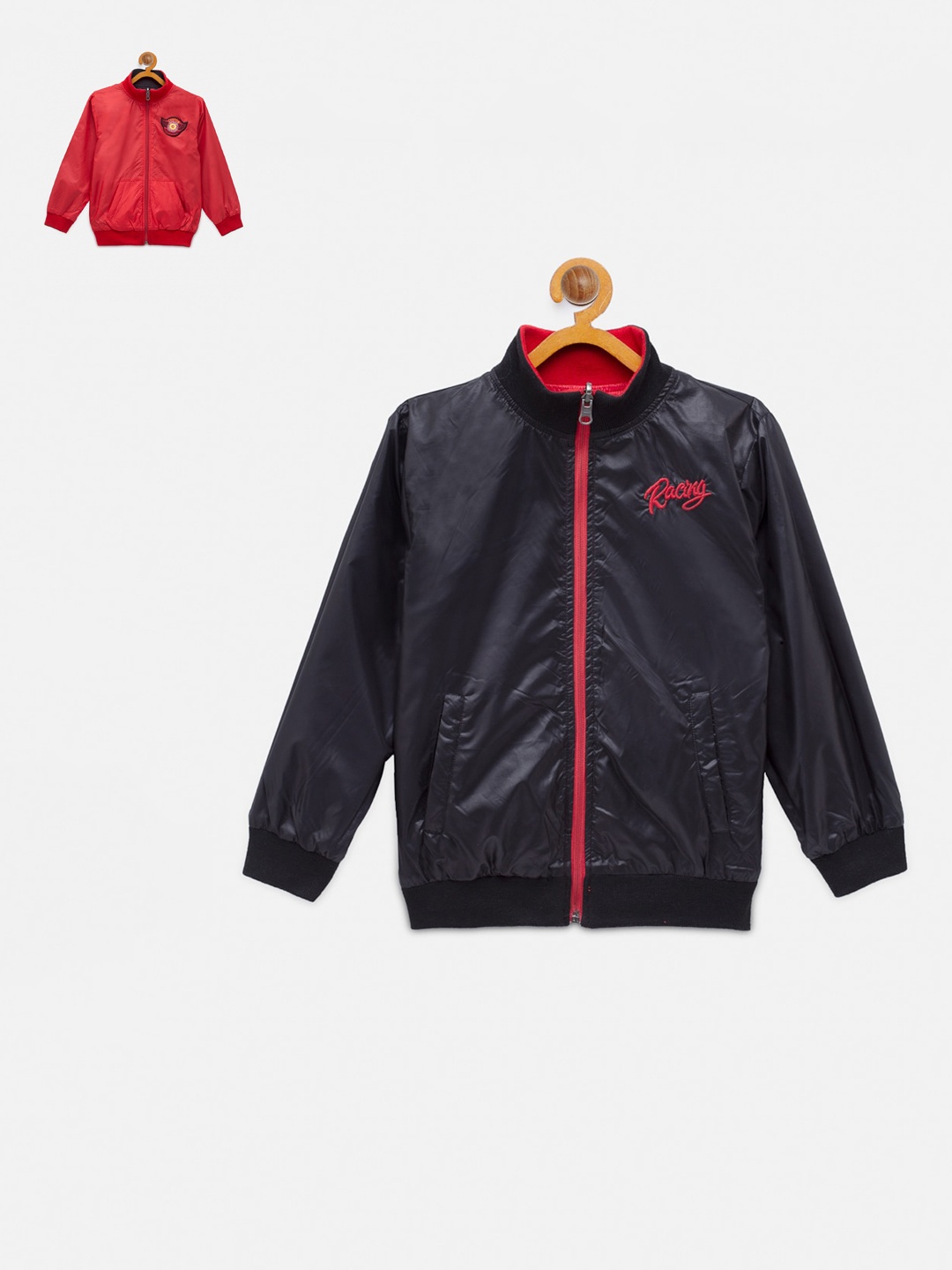 

NYNSH Boys Red Reversible Bomber Jacket