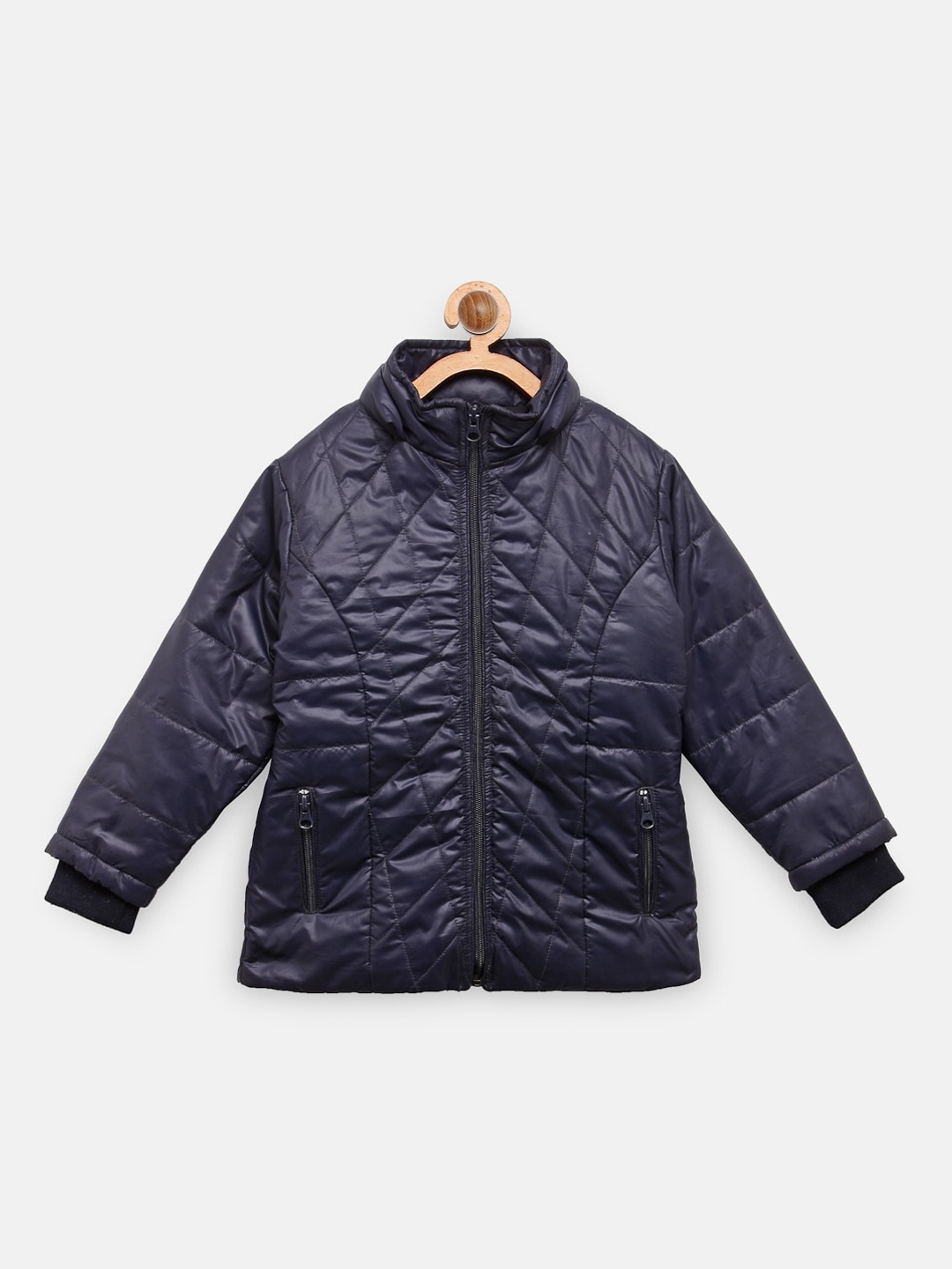

NYNSH Girls Navy Blue Quilted Jacket