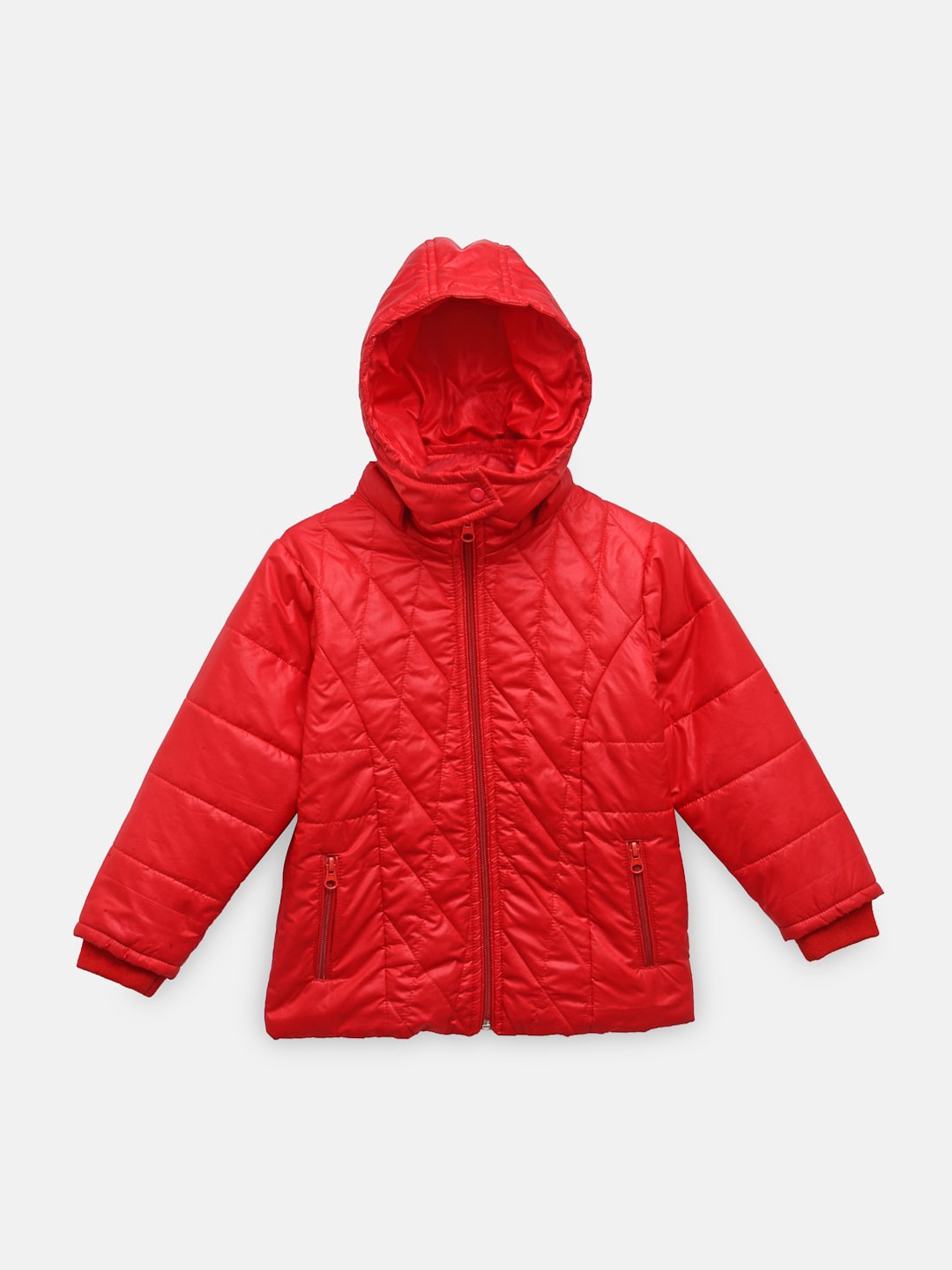 

NYNSH Girls Red Quilted Jacket