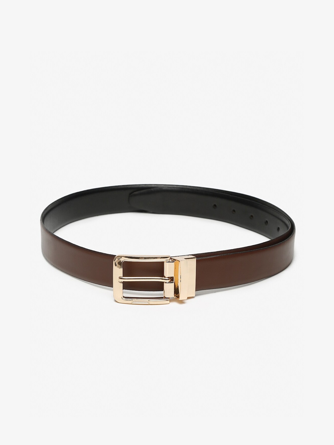 

Teakwood Leathers Men Brown Leather Belt