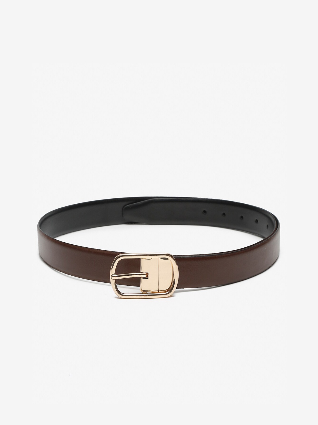 

Teakwood Leathers Men Brown Leather Belt