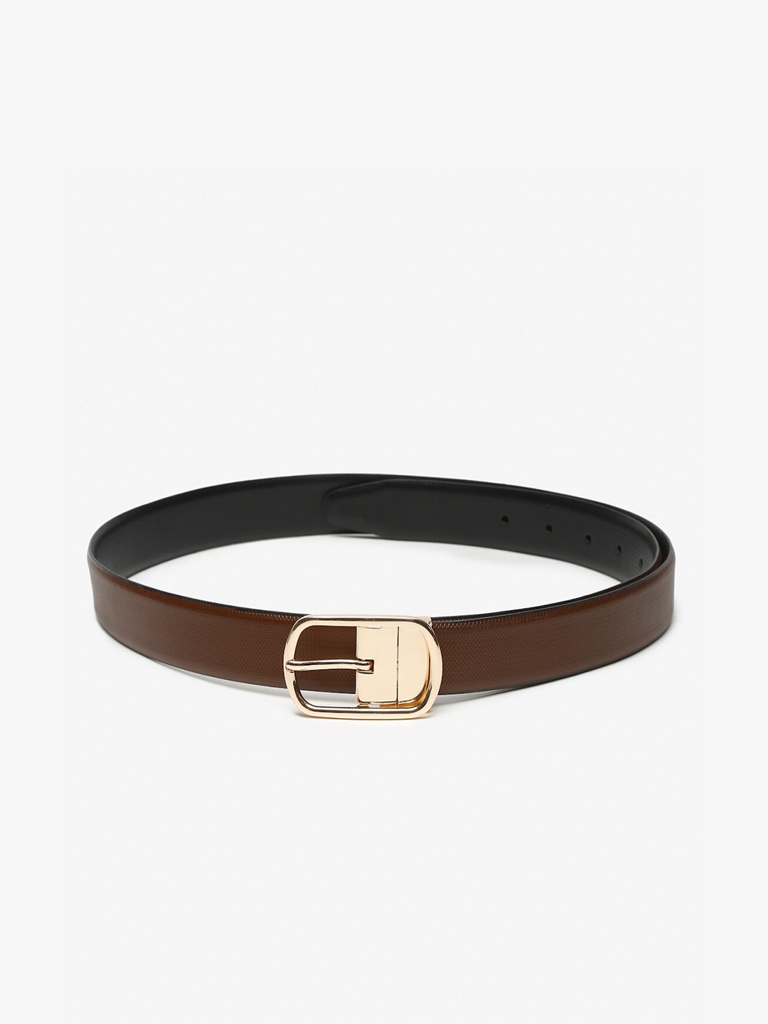

Teakwood Leathers Men Brown Leather Belt