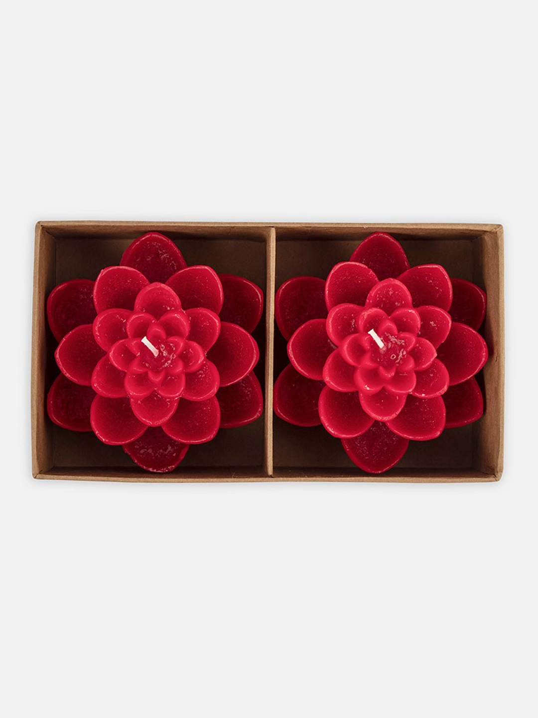 

Fabindia Red Flower-Shaped Wax Srivasa Floating Candle