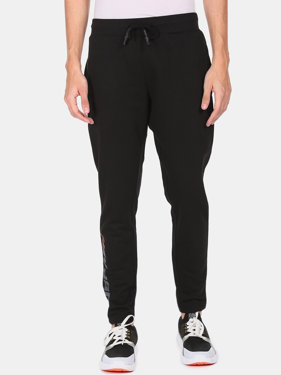 

U.S. Polo Assn. Denim Co. Men Black Solid Track Pants