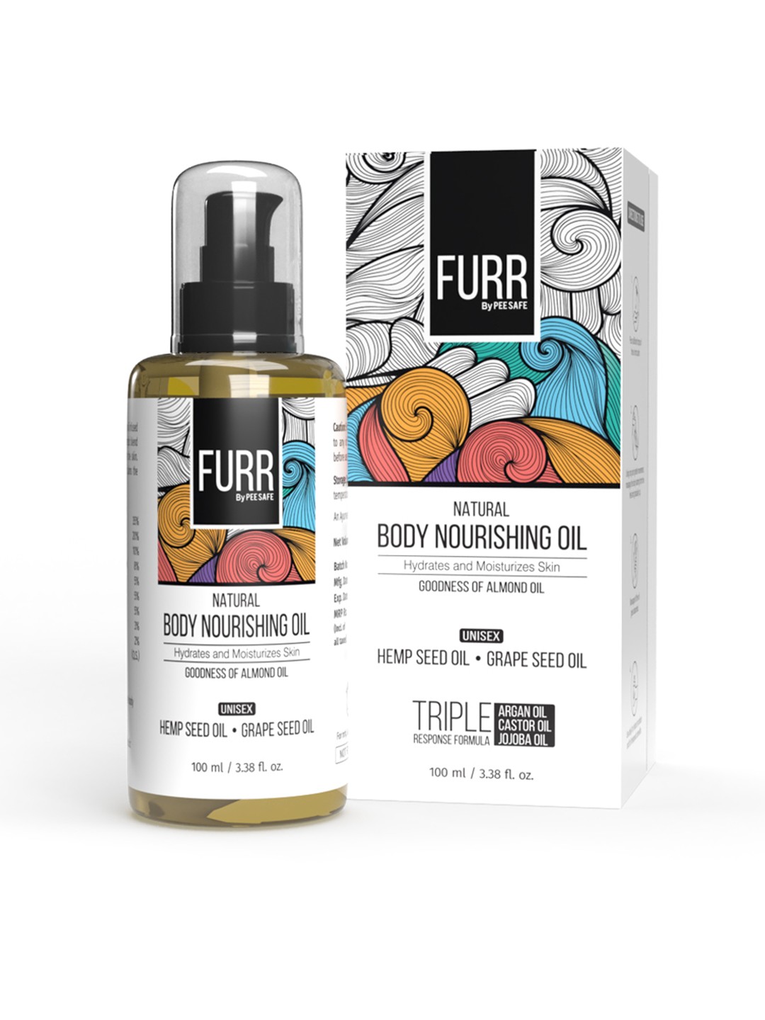 

PEESAFE FURR Body Nourishing Oil-100 ml, White