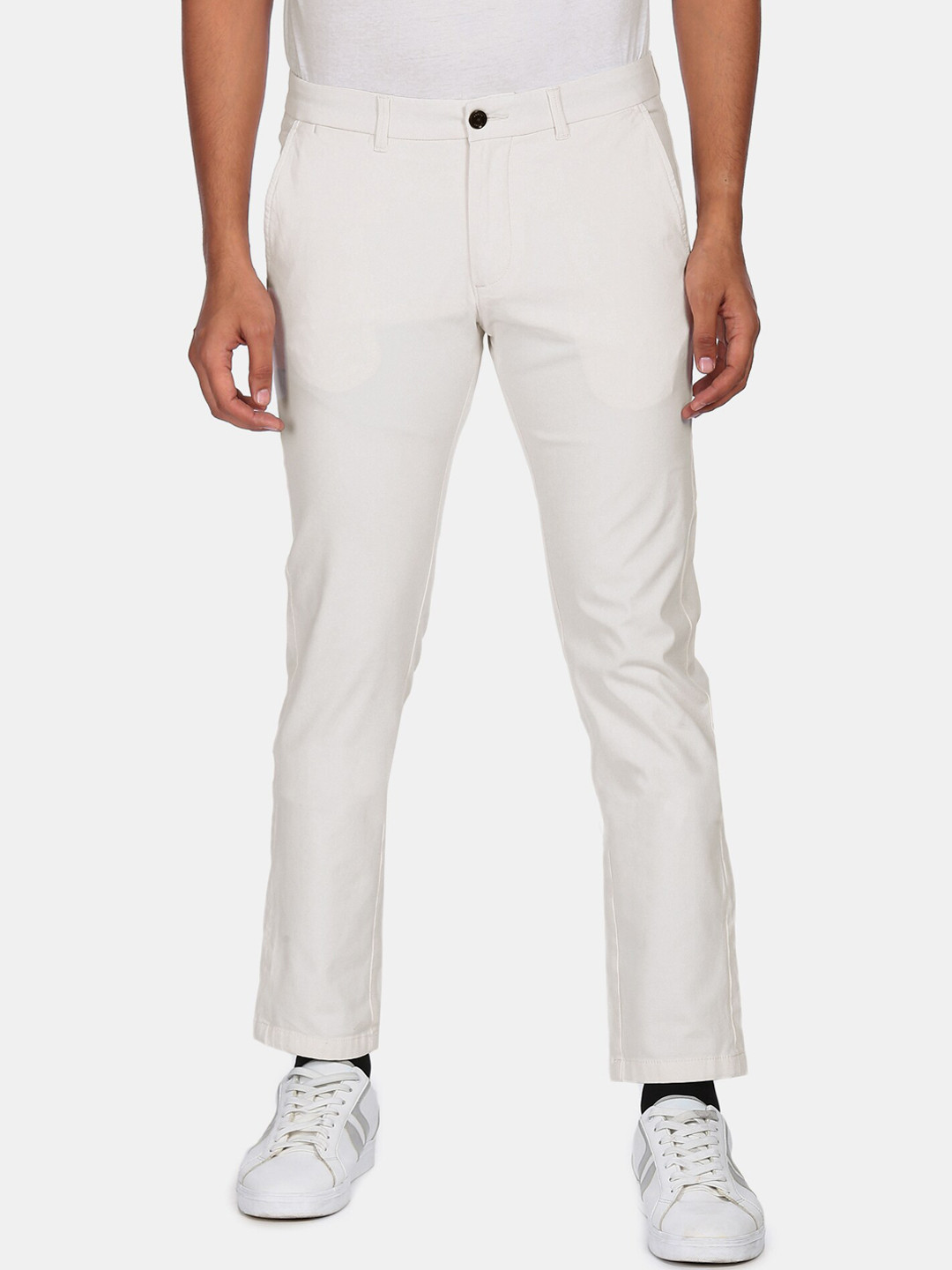 

Arrow Sport Men White Trousers