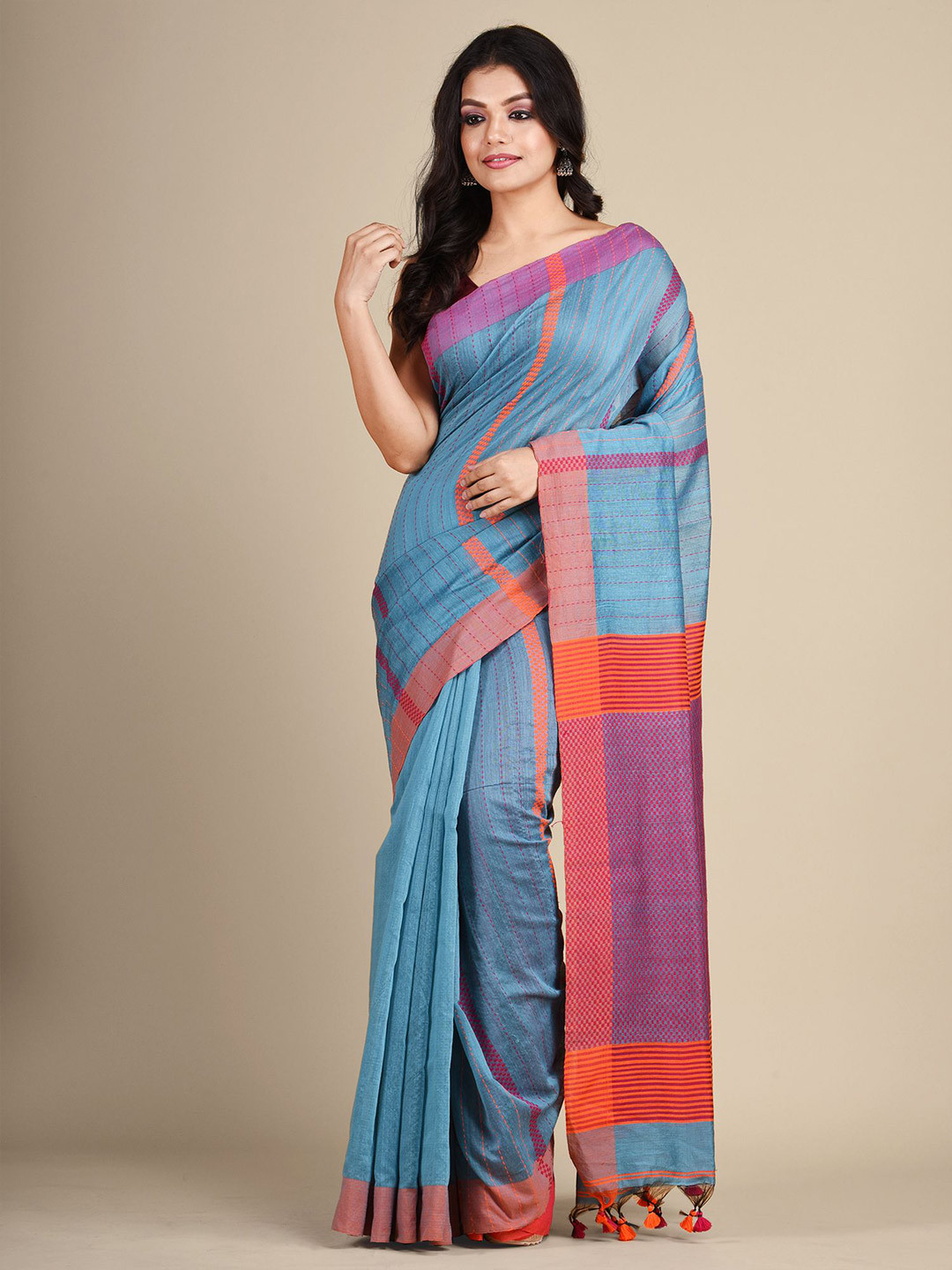 

Arhi Blue & Pink Saree