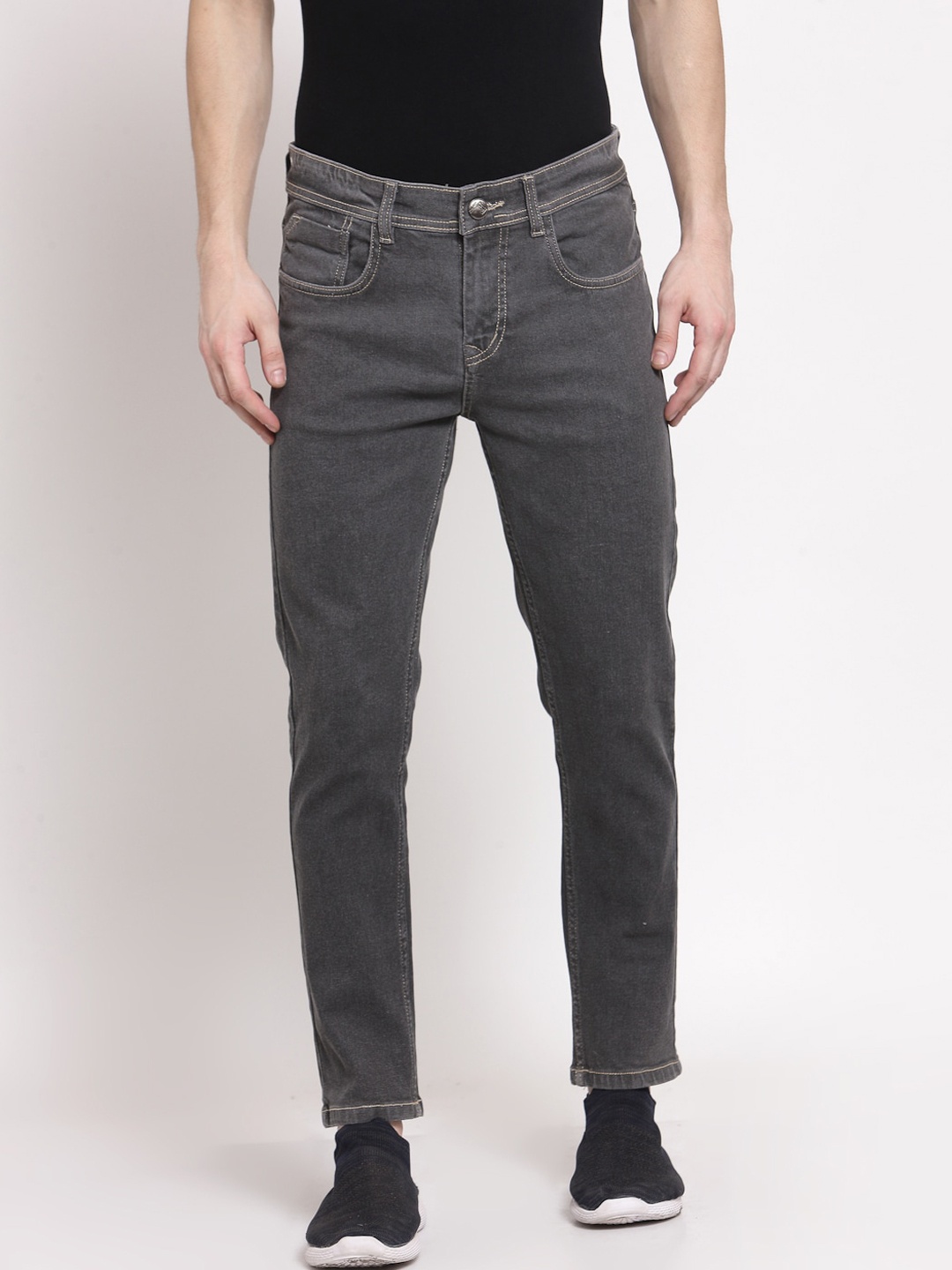 

FEVER Men Grey Slim Fit Stretchable Jeans