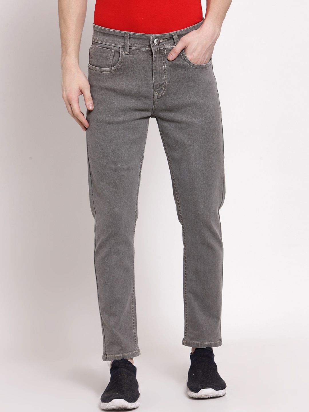 

FEVER Men Grey Slim Fit Stretchable Jeans