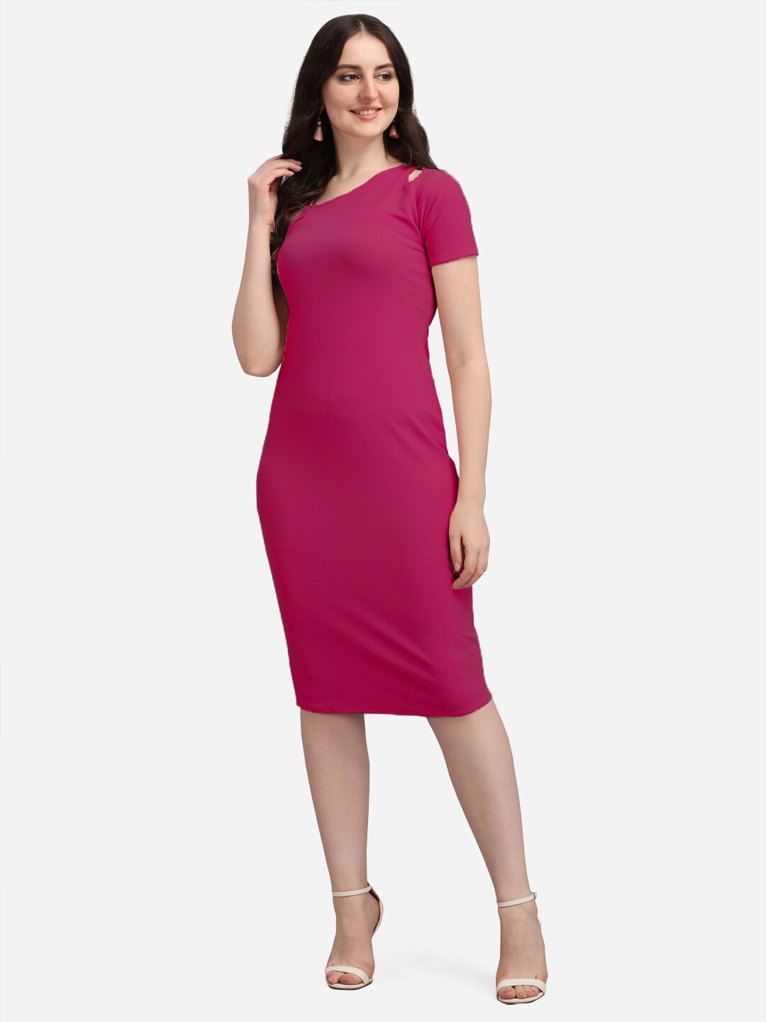 

PURVAJA Pink Sheath Dress