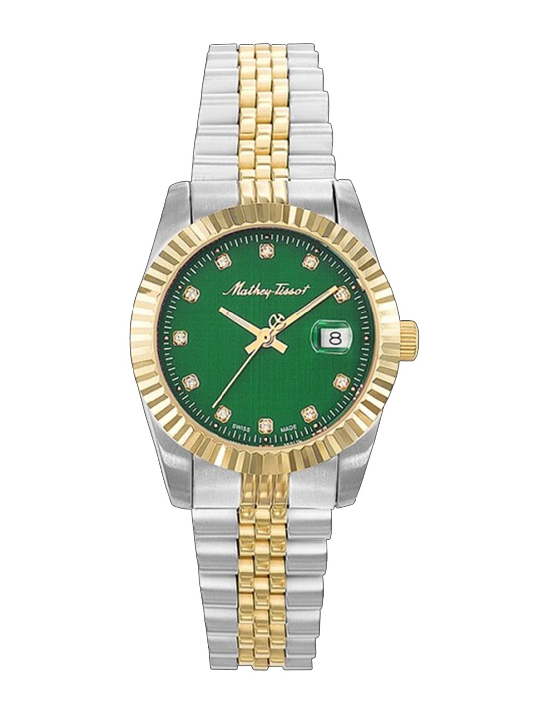 

Mathey-Tissot Women Swiss Made Quartz Analog Watch D810BV, Green