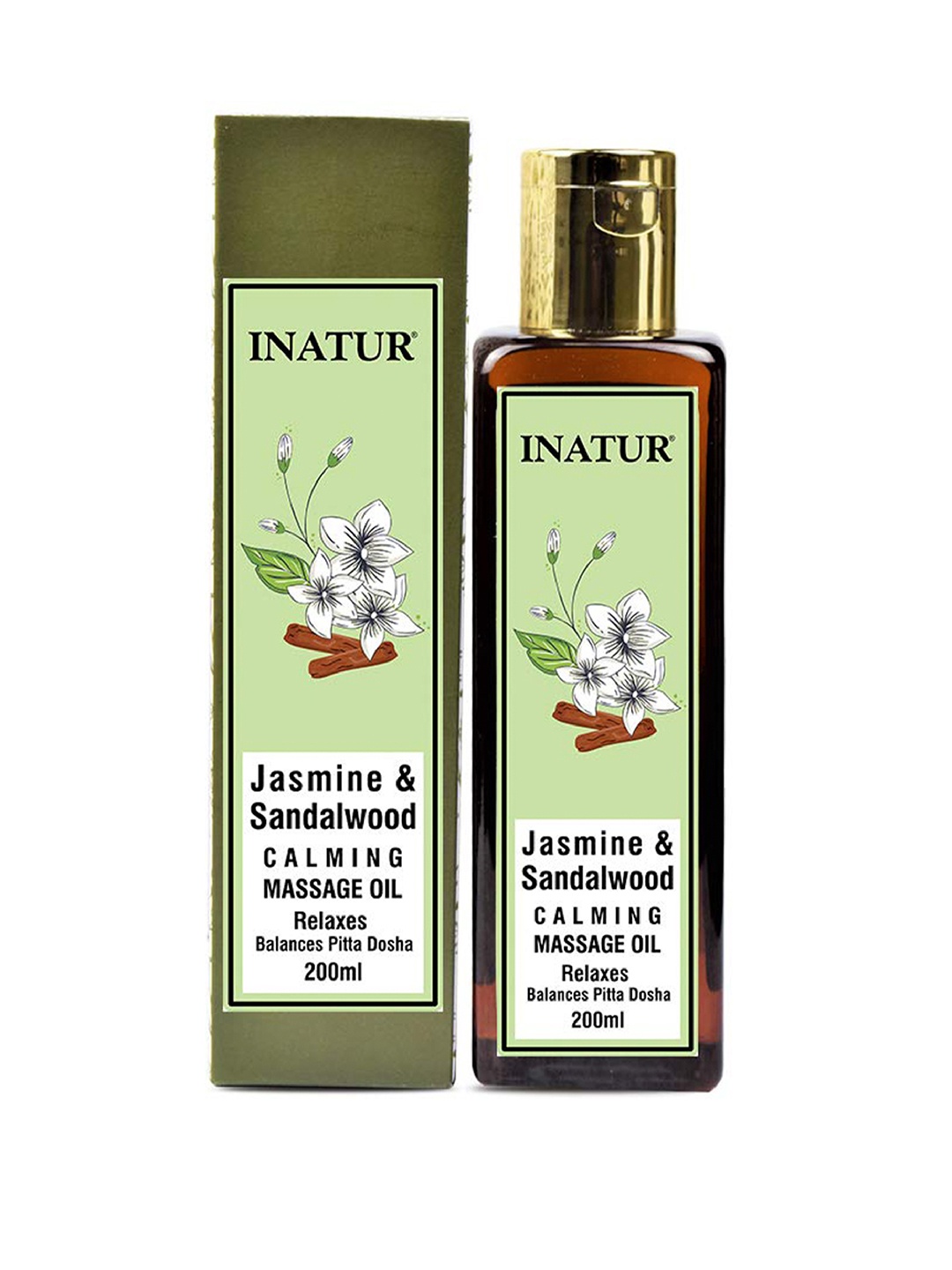 

Inatur Herbals Unisex Calming Massage Oil, White