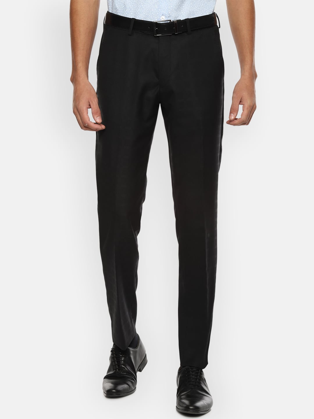 

Louis Philippe Gods & Kings Men Black Slim Fit Formal Trousers