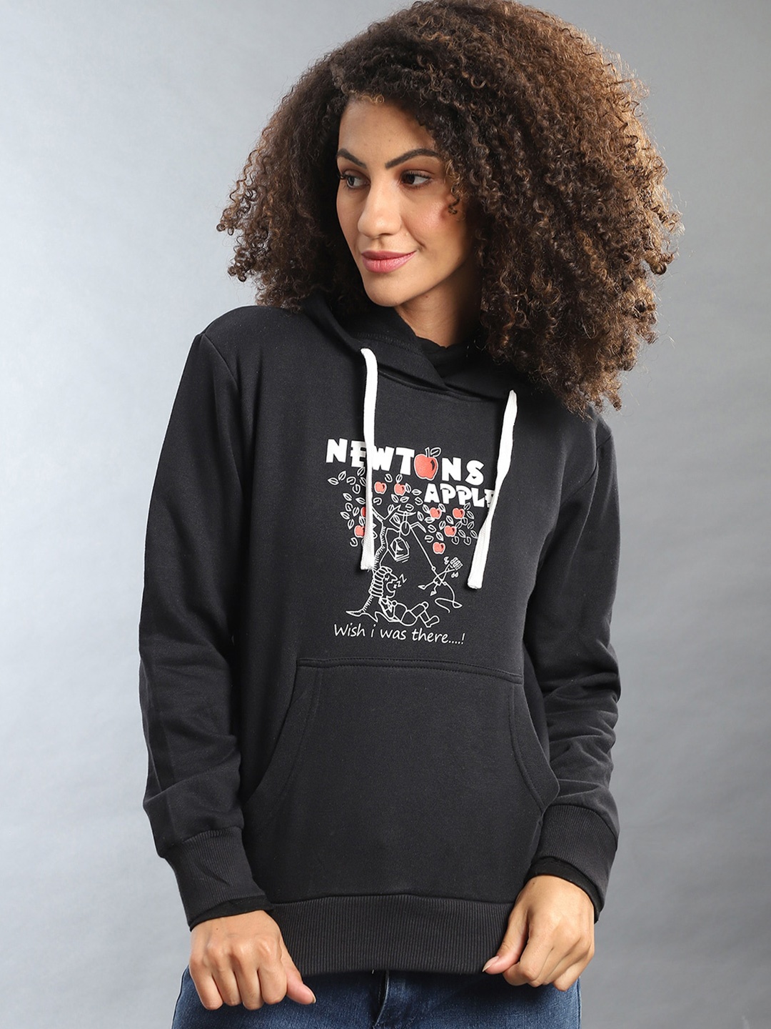 

Campus Sutra Women Black Printed Sweatshirt