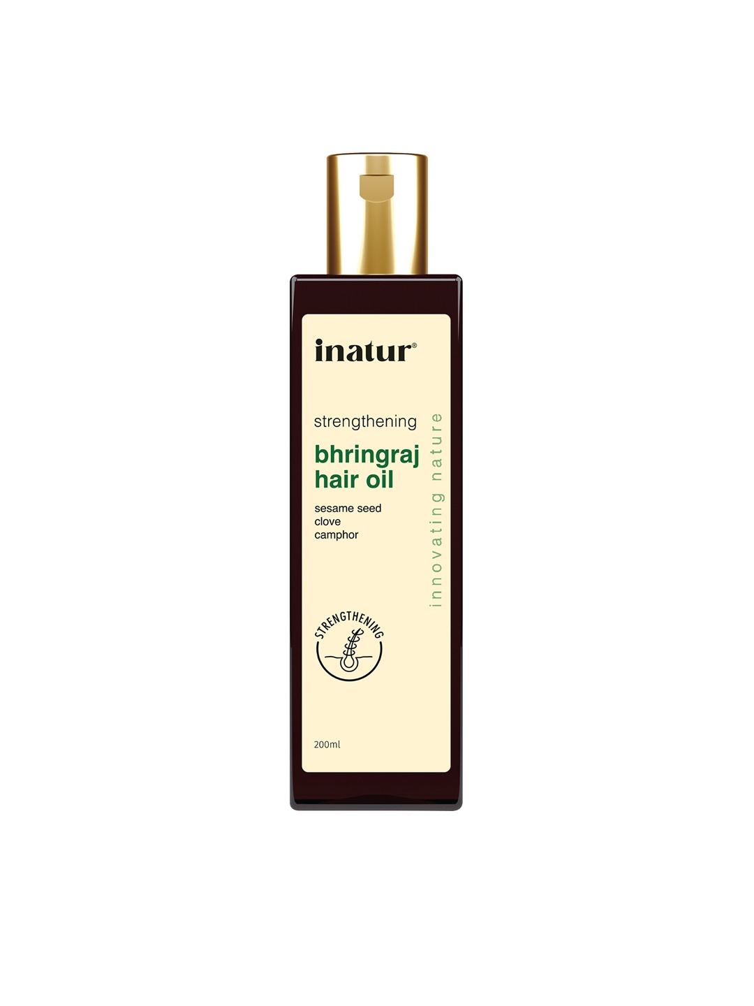 

Inatur Bhringraj Ayurvedic Oil - 200 ml, Brown