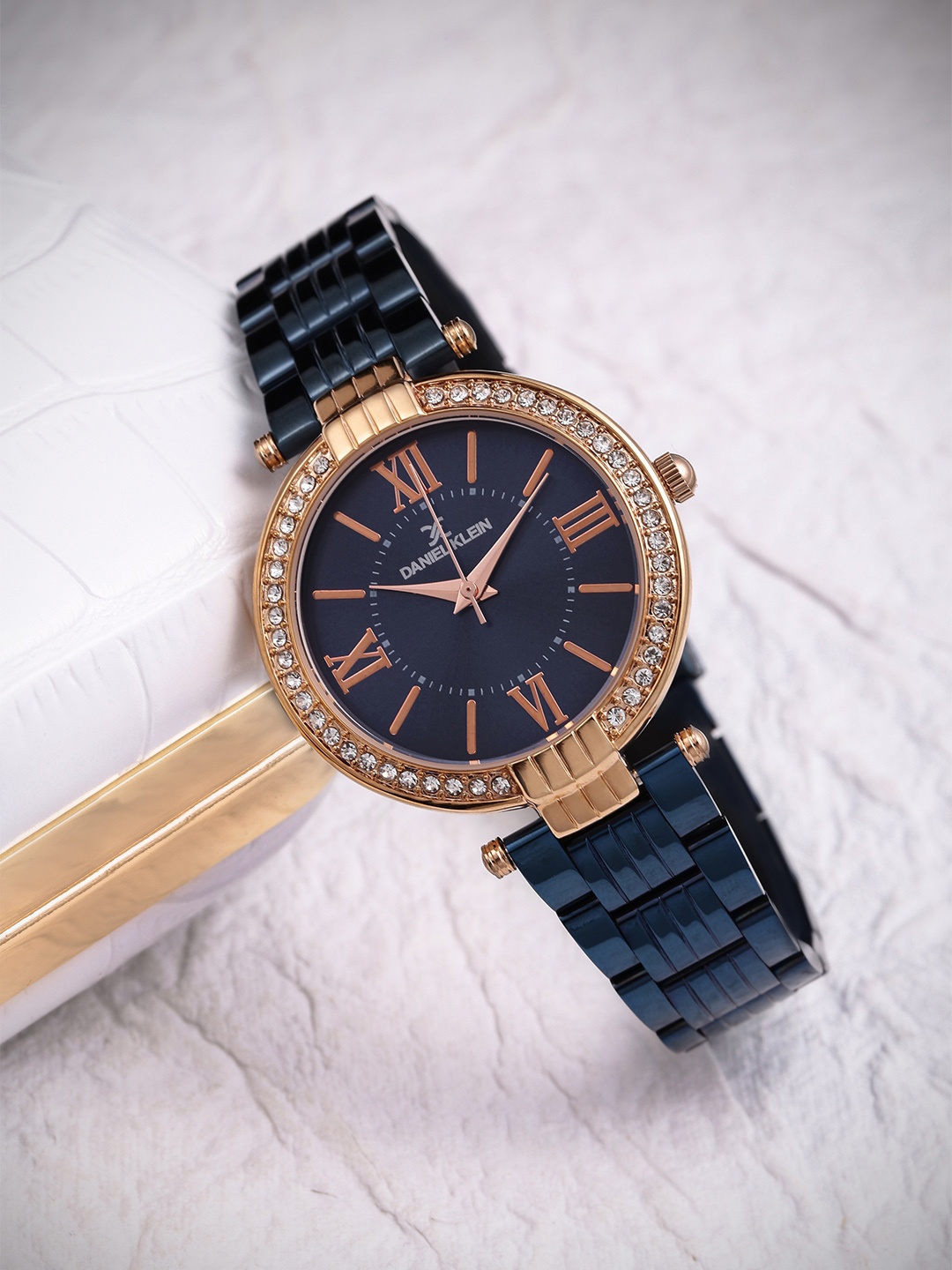

Daniel Klein Premium Women Navy Dial Watch DK11138-3, Navy blue