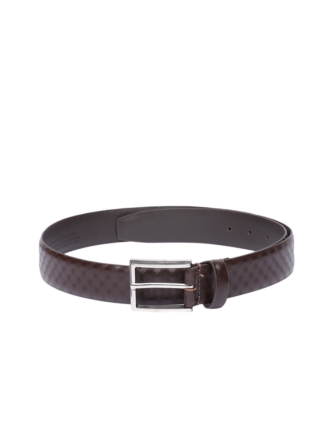 

Van Heusen Men Brown Textured Leather Formal Belt