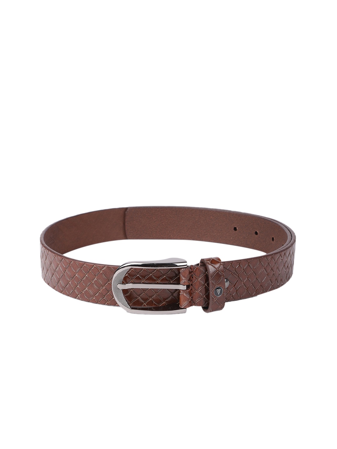 

Van Heusen Men Brown Textured Leather Formal Belt