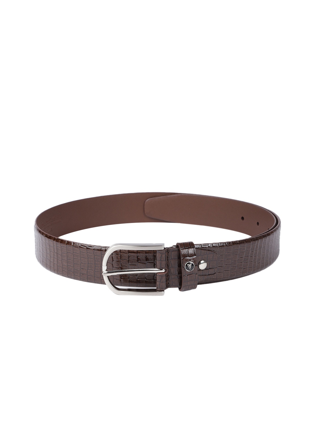 

Van Heusen Men Brown Textured Leather Formal Belt